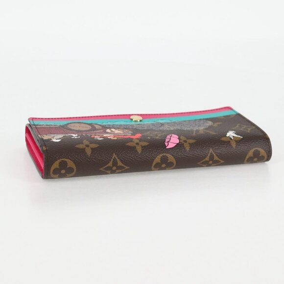 LOUIS VUITTON Monogram 2015 Christmas Portefeuille Sarah M61359 LV Auth 132795V - Picture 7 of 16